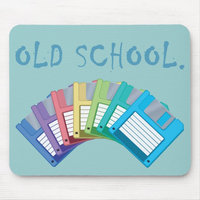 disketter för disketter i old school musmatta (Framsidan)