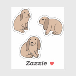 Disketterörda bunnier klistermärken