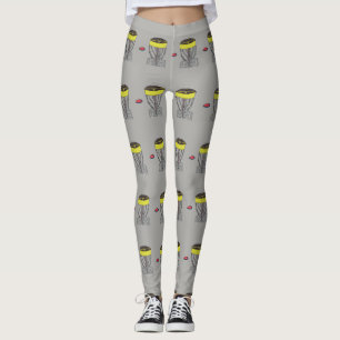 DiskettGolf all över tryckyoga flåsar damasker Leggings