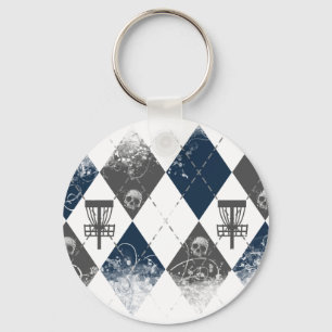 DiskettGolfArgyle design Nyckelring