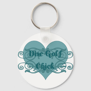 Diskettgolfchick Nyckelring