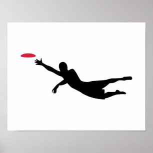 Diskettgolffrisbee Poster