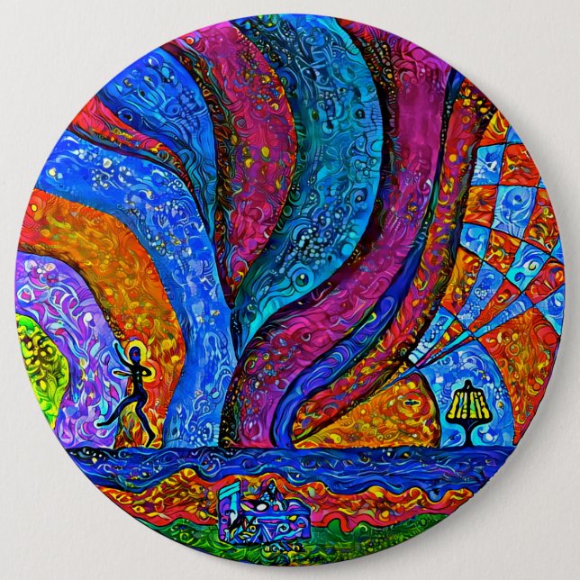 DiskettGolfkonst knäppas 6", Knapp (Framsida)