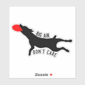 Diskfrisbee big luft bryr sig inte om dekal