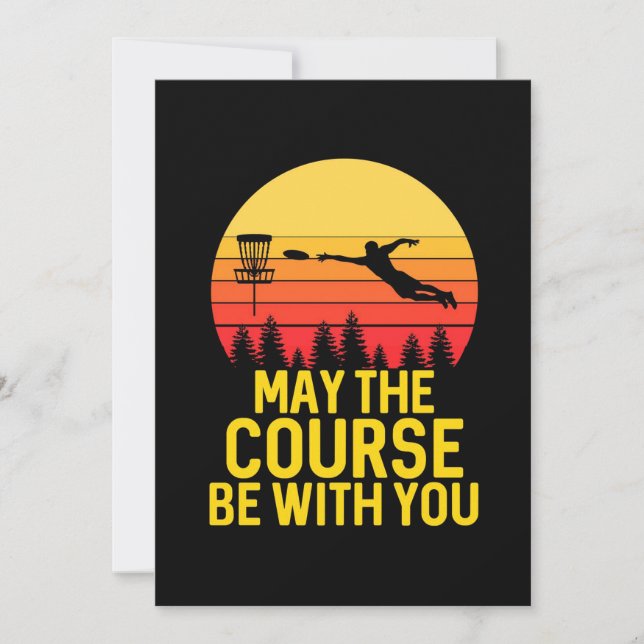 Diskgolf med dig inbjudningar (Framsida)