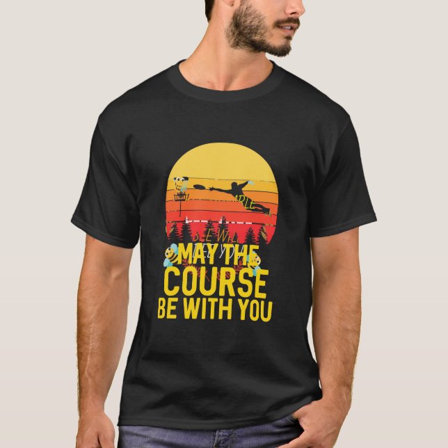 Diskgolf med dig t shirt (Framsida)