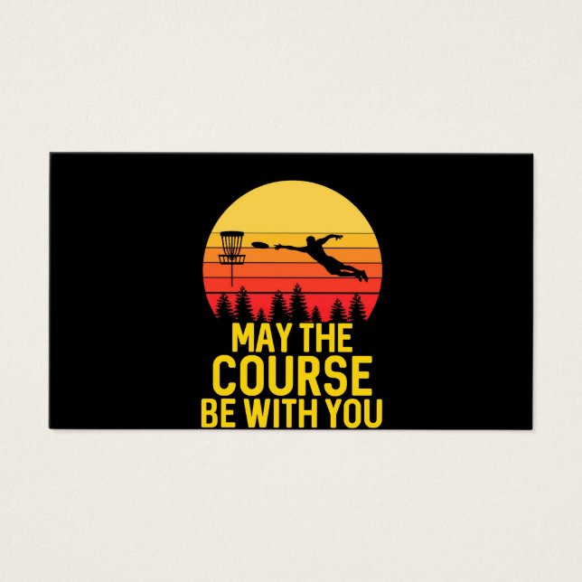 Diskgolf med dig visitkort (Framsidan)