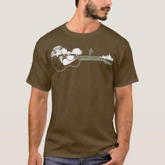 Diskgolfbanor Sunset Guitar Art264 T Shirt