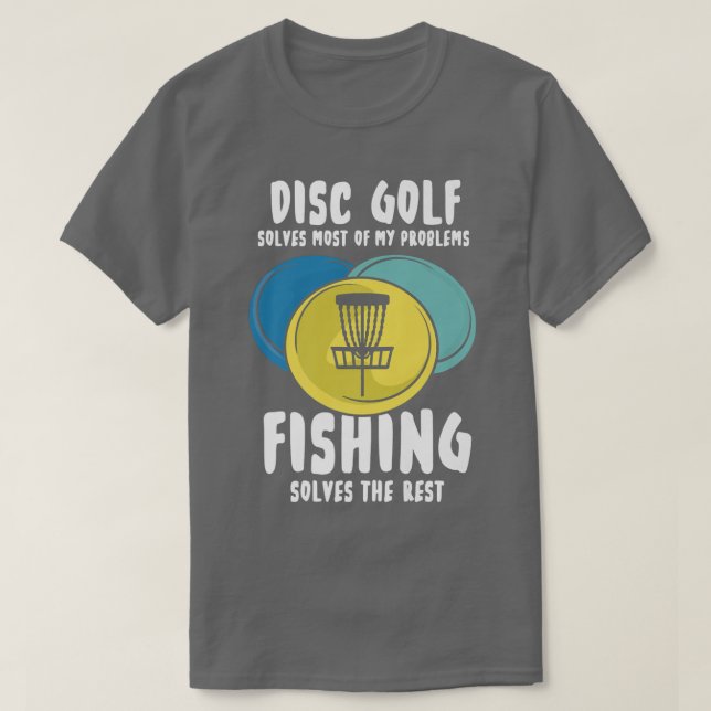 Diskgolfdesign för Frisbee Player löser problem T Shirt (Design framsida)