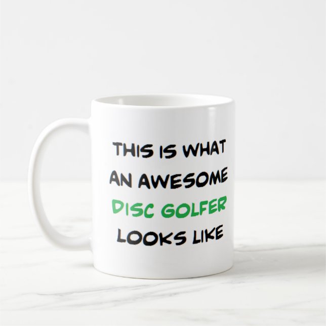 Diskgolfer, fantastisk kaffemugg (Vänster)