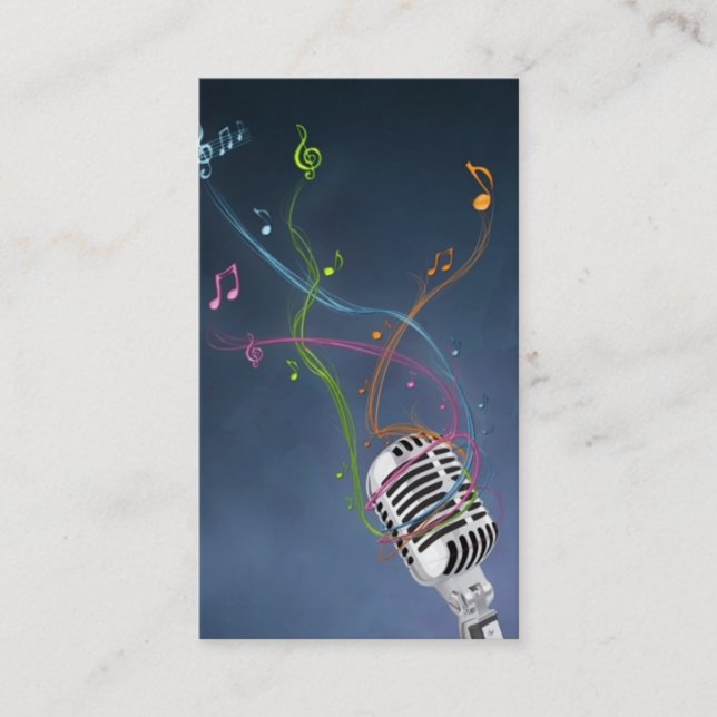 Diskjockeyvisitkort Visitkort (Framsida)