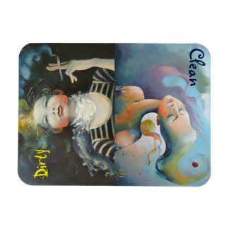 Diskmaskin - ren/smutsig indikator magnet