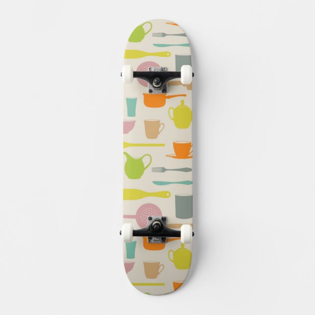Diskmönster Skateboard Bräda 21,5 Cm (Framsida)