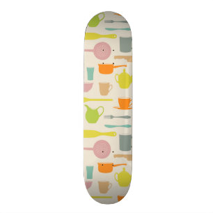 Diskmönster Skateboard Bräda 21,5 Cm