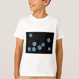 diskobollar i tomt utrymme t shirt
