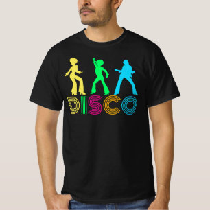 Diskodansare och skraj 70-taltext t shirt