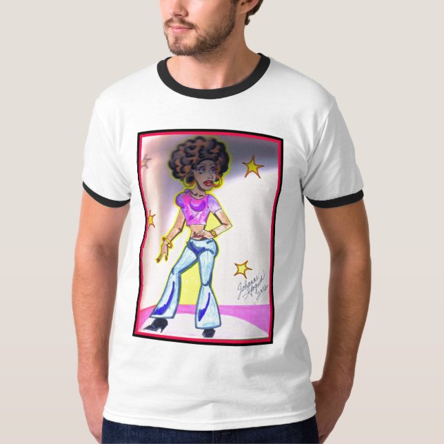 diskodrottning tee shirt (Framsida)