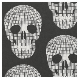 Diskohalloween spegel boll skalle tyg