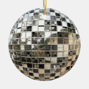 DiskoMirrorball prydnad Julgransprydnad Keramik