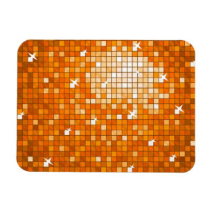 Diskot belägger med tegel den orange högvärdiga magnet