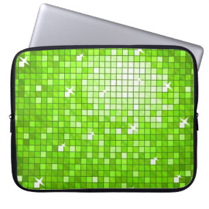 Diskot belägger med tegel grön laptop sleeve 15