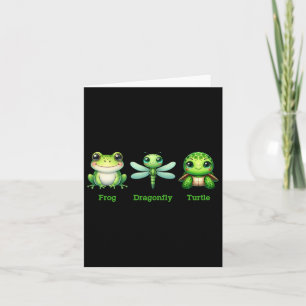 Diskret antitrump Politiskt humor Frog Dragonfly T Kort