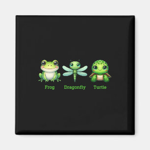 Diskret antitrump Politiskt humor Frog Dragonfly T Magnet