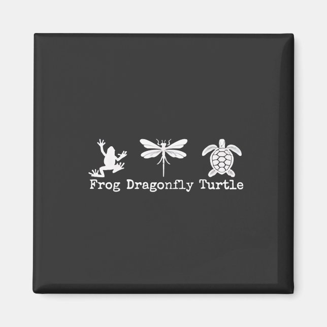 Diskret antitrumpantimon FDT Anti-Maga Frog Turtle Magnet (Framsidan)
