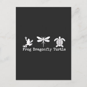 Diskret antitrumpantimon FDT Anti-Maga Frog Turtle Meddelande Vykort