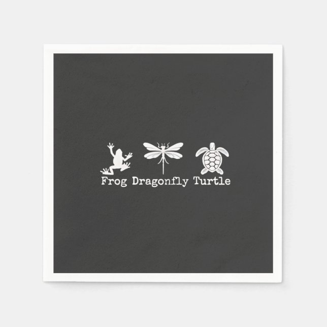 Diskret antitrumpantimon FDT Anti-Maga Frog Turtle Pappersservett (Framsidan)