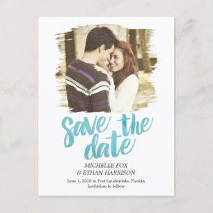 Diskret Avslöjad Save The Date Postkort Meddelande Vykort