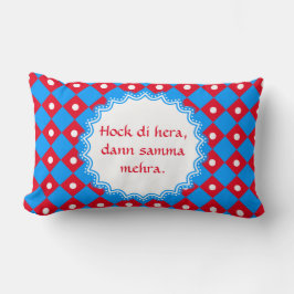 Diskret bayerska på bomull lumbarkudde