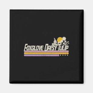 Diskret Boho Flowers Trump Resistt Shirt Foxglove Magnet