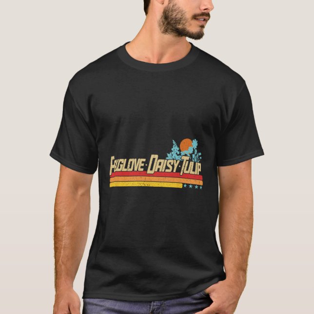 Diskret Boho Flowers Trump Resistt Shirt Foxglove  T (Framsida)