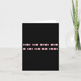 Diskret F—k Trump Morse Code Anti-mega Feminist Ri Kort
