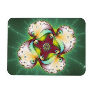 Diskret glöd - Fractal Art Magnet