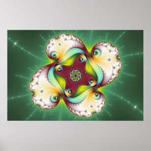 Diskret glöd - Fractal Art Poster