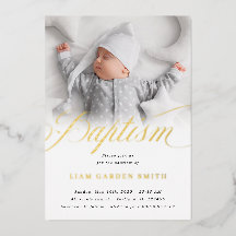 Diskret Kor One Photo Baptism Guld