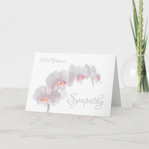 Diskret kort för Orchid Sympathy Greeting Card