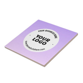 Diskret lätt Lila och Logotyp för ditt företag Kakelplatta