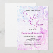 Diskret Pastell Blommig Bakgrund Bröllopsdusch 