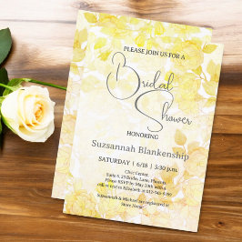 Diskret Pastell Blommig Bakgrund Bröllopsdusch  Inbjudningar
