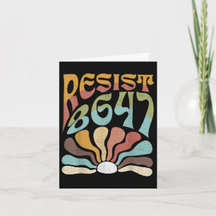 Diskret Resistent 8647 Trump Resist Trump Protest  Kort