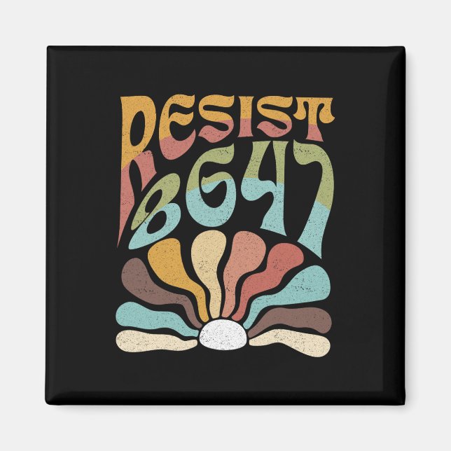 Diskret Resistent 8647 Trump Resist Trump Protest  Magnet (Framsidan)