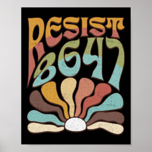 Diskret Resistent 8647 Trump Resist Trump Protest Poster