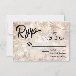 Diskret, svart Bröllop OSA av Elegant Typografi Kort