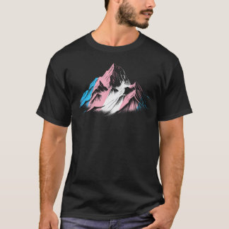 Diskret Transpersonella Pride Månaden Bergswandrin T Shirt
