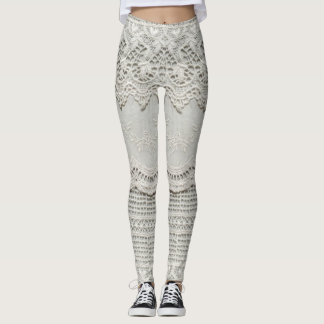 Diskret vitt snöre, textilnäring. leggings