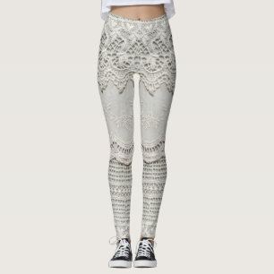 Diskret vitt snöre, textilnäring. leggings