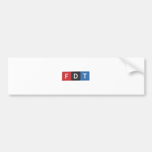 Diskreta anti-trumpy FDT Anti-Maga-demokrater Bildekal
